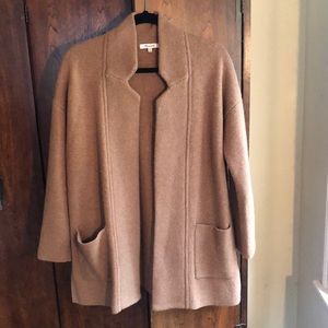 Madewell wool camel brown cardigan sweater